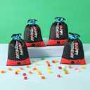 RICHNESS 16pcs Video Game Party Favor Bags Drawstring Game on Party Bags 4.5X6IN Satin Goodie Bags
