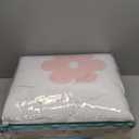 Intelligent Design Kids Full Comforter Set for Girls, Tufted Chenille Floral Comforter Set Queen, Lightweight Polka Dot Reversible Bed Set, Shams, Pillow, Gracie, Full/Queen White/Purple 4 Piece