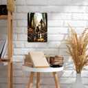 LVYUNF Jesus Wall Art Tin Sign 8x12 Inch - Christian Wall Art Gifts for Men Women - Jesus Poster Religious Metal Wall Decor for Home/Church/Prayer/Room/Office/Bedroom/Living Room Decor