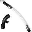 2 x Racing Fuel Jug Hose with Hose Bender, Transparent PVC Filter Design Racing Gas Can Spout Pipe Bender with X-Shape Opener Closer Attachment for Fuel Jug Gas Can