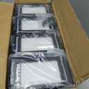 Uphode 6"x6" (Actual: 5.5"x5.5") Deck Post Base Cover Split, Aluminum Post Base Trim Skirt Decorative Black 8Pack