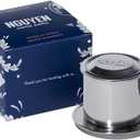 Nguyen Coffee Supply - Original Phin Filter: Stainless Steel 4oz Chamber 3.25 inch plate Diameter, Perfect Cup of Phin Drip Coffee in 5 minutes [4 oz]