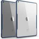 TineeOwl iPad 9/8/7 (10.2-Inch, 2021/2020/2019 Model, 9th / 8th / 7th Generation) Ultra Slim Clear Case, Flexible TPU, Lightweight, Thin (Navy Blue)