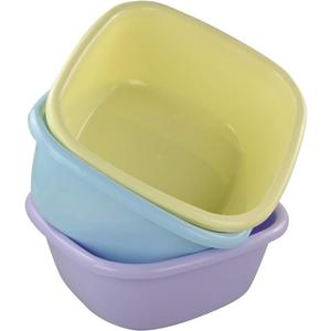 12 Quart Wash Basin, Colored Dish Pan Tubs, 3 Packs