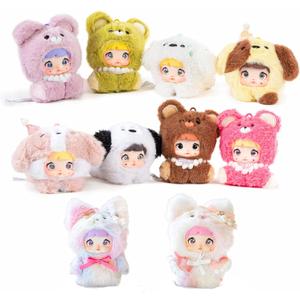 Nommi Plush Blind Box Plush Figure Toys 1PC (1 of 10 Possible Styles) Nommi Baby Series Birthday Gifts, 5 in