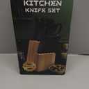 XANAPON Knife Set, 14 Pieces Kitchen Knife Set, High Carbon German Stainless Steel, Dishwasher Safe Cutlery with Sharpener, Natural