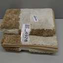 PURRUGS Bathroom Rug Non-Slip Machine Washable 24" x 60", Super Absorbent and Quick-Dry Bath Mat, Extra Soft and Plush Bath Rug for Shower, Bathtub and Sink, Beige & Grayish Brown