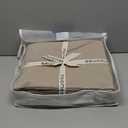 MooMee Bedding Duvet Cover Set 100% Washed Cotton Linen Like Textured Breathable Durable Soft Comfy (Heathered Tannish Linen Grey, King 104"x90")