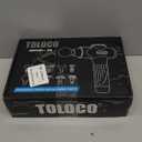 TOLOCO Massage Gun, Upgrade Deep Tissue Back Massager with 10 Replacement Heads, Percussion Massage Guns for Athletes for Pain Relief, Super Quiet Electric Massager for Valentine Gift, Carbon