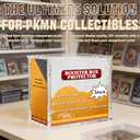 3 Pack Acrylic Booster Box Display Case with Magnetic Splicing Lid 6mm Extra Thick Clear Protector Stackable UV Protection Storage Container for Collectors Fits Standard Sealed TCG Boxes 3.1x4.8x5.4in