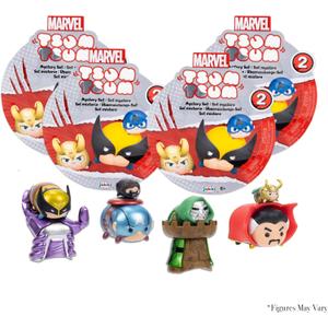 Disney Tsum Tsum Marvel Adventures Mini Figures Story Sets in Blind Packs from Wave #2, Includes 4 Blind Packs [Amazon Exclusive]