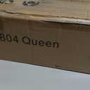 EMODA Queen Bed Frame No Box Spring Needed 18 Inch Heavy Duty Metal Tall Platform Bed Frame Queen Size with Large Storage Space, Easy Assembly, Black