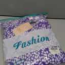 BTFBM Casual Dresses for Women 2024 Short Sleeve Floral Print Dress Cute Maxi Dresses for Women Trendy Long Dress(Purple White Flower,Large)