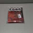 Batmerry Halloween Bats Red Animal Decor Shower Curtain, Black Animal Gothic Gloomy Map Bathroom Decor Polyester Fiber Plastic Rings Quick-Drying Waterproof for Bathtubs/Bathroom, 72x36 inches