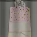 Pajean 24 Pack Star Party Favor Bags Gift Bags with Handle Colorful Paper Star Goodie Bag Kraft Goodies Treat Bag with Tissues for Birthday Baby Shower Wedding Party Favors Supplies