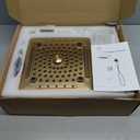 ELLO&ALLO Bathroom Shower Faucet Set Mixing Valve and Trim Kit, Complete Shower System with Rough-in Valve, Brushed Gold