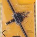 Adjustable Circle Hole Cutter Set, Heavy Duty Plane Type Metal Wood Hole Circle Cutter Opener, Saw Drill Bit Woodworking Round Cutting Tools (30-300)