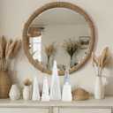 Suzile 4 Pcs Boho Christmas Yarn Tree 10" 8" 7" Christmas Cone Trees Boho Xmas Tabletop Decor Tree for Farmhouse Xmas Holiday Table Centerpiece Winter Mantle Decor