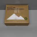 2-Pack Waterproof Crib Mattress Protector Cover Fitted - Quiet Baby Crib Mattress Pad Sheets, 52" x 28" Soft Quilted Cotton Baby Sheet, Machine Washable, Easy Fit, Durable (Soft White/Mavy)