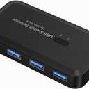 MaxLax USB 3.0 Switch selector, KVM Switch hub Adapter, 2 Computers Sharing 4 Devices, Applicable to Various USB Devices, Compatible with Multiple Systems