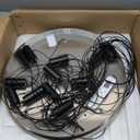 118" High Ceiling Chandelier Linear Crystal Pendants, Remote Dimmable, Compatible Sloped Ceilings, 12-Light Matte Black, 60 Watts LED, 4800 Lumens