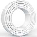 VEVOR PEX Pipe 3/4 Inch, 100 Feet Non-Oxygen Barrier PEX-B Flexible Pipe Tubing for Potable Water, for Hot/Cold Water & Easily Restore, Plumbing Applications with Free Cutter & Clamps,White