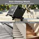 Foldable Shopping Cart: Plastic Stair Climbing Cart & Rolling Crate