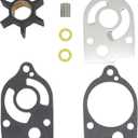 89983T Water Pump Impeller Repair Kit for Mercury and Mariner 2-Stroke 30 35 40 45 50 60 65 70 HP Outboard and Jet Drive Outboards Replacement 89983T 89983 89983B 65959 20268 89983Q1 89983T2