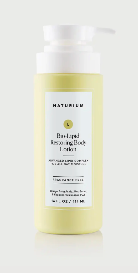 Naturium BioLipid Restoring Moisturizing Body Lotion with Shea Butter, Fragrance Free, 14 oz