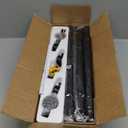 YaFex Curtain Rods 32-144 Inch, Heavy Duty 1 Inch Adjustable Curtain Rod for Windows, Black Extra Long Window Treatment Rods, Modern Design, Easy Installation