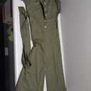 Women's Jumpsuit with Belt Green XL