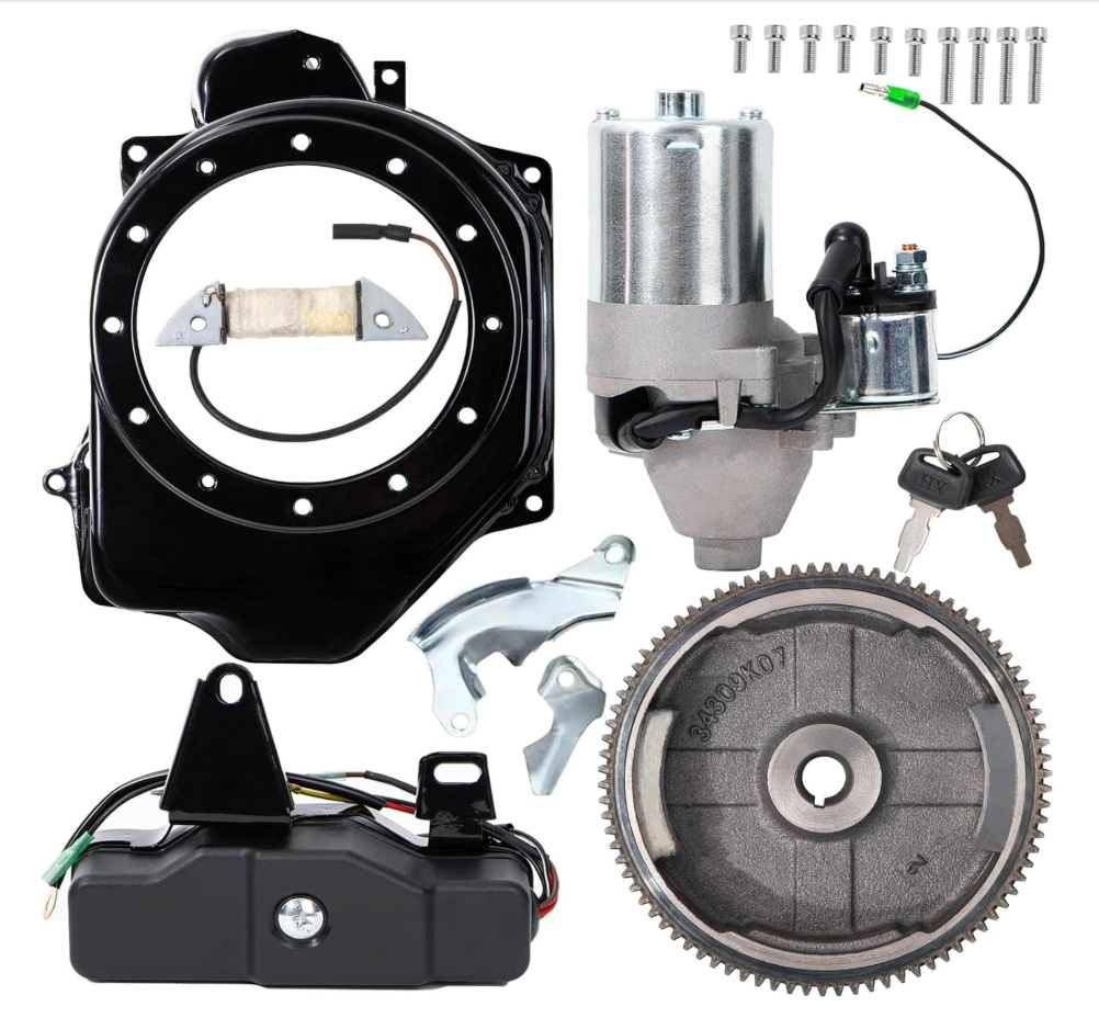 SOFO Predator 212 Electrical Starter Kit for GX200 GX160 6.5HP 5.5HP Engines for Honda Coleman 196cc 212cc 224cc Non Hemi Small Engine Mini Bike Go Kart