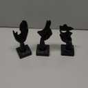 3 Pcs Thinker Small Statue Set - Black Art Abstract Home Accent Figurines for Decor Bedroom, Shelves, Living Room Coffee Table, Office Desktop (3 Pcs Black, 6")