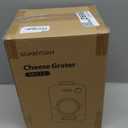 Electric Cheese Grater with 3 Set Blades, Automatic Efficient Slicer & Grater & Shredder for Carrot, Potato, Cabbage & More Vegetables/Salad/Cheese, 4" Large Feed Tube, Built-in Blade Storage Box