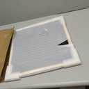 16x16 Picture Frame White Solid Wood for Mat 12x12 Wall Mounting Square Poster Frames