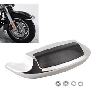 Front Fender LED Tip Light For Harley Touring Electra Glide Ultra Classic 2014-2019 Ultra Limited Low 2015-2019 Tri Glide Ultra Classic 2014-2024 Road King FLHR 2014-2022 (Smoked Lens)
