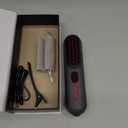 LAMA Cordless Hair Straightener Brush - Portable Hair Brush - 20s Fast Heating - 130 Million Plasma for Frizz-Free Shine, 9000mAh Mini Hair Straightener Comb for Women Travel, LED Display Hot Comb,BK