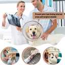 Soft Dog Cone Collar for Large Medium Small Dogs After Surgery, Adjustable Pet Recovery E-Collar, Elizabethan Collar for Dogs and Cats, Tan Large