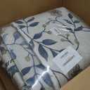 UKISS Washable Rugs 8'x10' Area Rugs for Living Room ，Ultra Silky Floral Rug for Bedroom, Vintage Indoor Floor Large Area Rug，Non Slip Low Pile Carpets for Home Office Blue