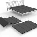 Light and Thin Bed, Large Double Bed 10MM, Folding Spring Box, King Size 80x76''