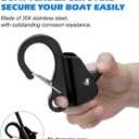 32'' Sand Spike Boat Anchor Pole,with Boat Anchor Hook and Boat Anchor Line | Stainless Steel Boat Anchor Hook, Boat Anchor Line 50ft, for Shallow Water Shore, Beach, Sandbar