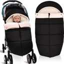 Winter Warm Bunting Bags Universal, Baby Stoller Sleep Bag Cold Weather, Waterproof Toddler Footmuff for Stroller, Pushchairs, Prams