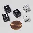Backgammon Doubling Cube 10mm Dice Set/Replacement or Travel Set Very Small