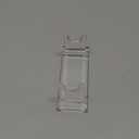 Linkidea 1 Pack Acrylic Countertop Manual Toothbrush Holder for Bathroom, Unique Vanity Organizer Brush Stand, Compatible with Oral-B CrossAction, Philips Sonicare One (Clear)