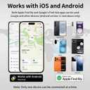 Wallet Tracker Card [Apple MFi Certified] (iOS and Android) Bluetooth Tracker Card, 0.07in Rechargeable Smart Tracking Card Work with Apple Find My, Keys, Luggage Tags, Bags, Passports, Purse(2 Pack)
