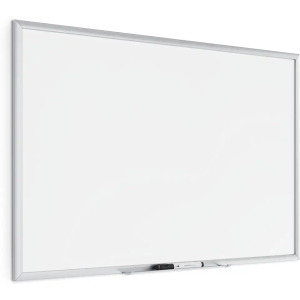 U Brands Magnetic Dry Erase Board White Board Value Set, 23"×35" Inches, Silver Aluminum Frame Includes Marker and Magnet