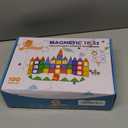 Magnetic Tiles, Magnet Tiles, 100 Pcs Magnetic Building Blocks No Cars, Square Building Castle, Preschool Toys, STEM Stacking Construction Montessori Toys for Kids
