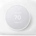 Petrichor Nest Thermostat Trim Kit - Compatible with Google Nest Thermostat 2020, Easy to Install - Snow (White)