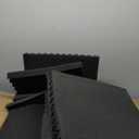 Ikaufen 48 Pack Acoustic Foam Panels, 2" X 12" X 12" Studio Foam Wedges, High Density and Flame Retardant Sound Proof Foam Panels for Wall and Ceiling (48 Pack-2)