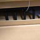 Fireplace Grate 24 Inch, Fireplace Grates Heavy Duty Cast Iron Solid Steel 7 Bars Fire Pit Grate with 6 Support Legs, Fireplace Log Grate Outdoor Indoor Wrought Iron Wood Burning Rack